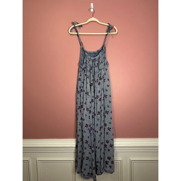 Free People Lavender and Blue Floral Maxi Dress - Picture 3 of 7